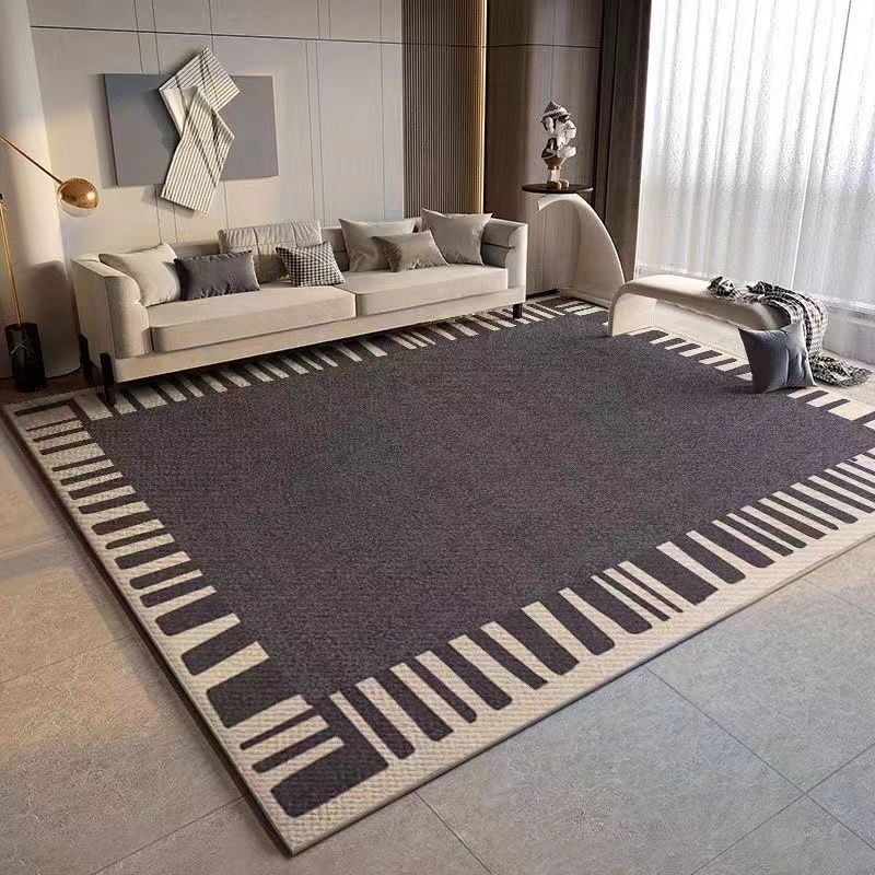 Living Room Carpet Stain Resistant Easy to Clean Sofa Coffee Table Rug Large Area Full Coverage Crystal Velvet Carpet Water Absorbent Non-Slip Foot Mat