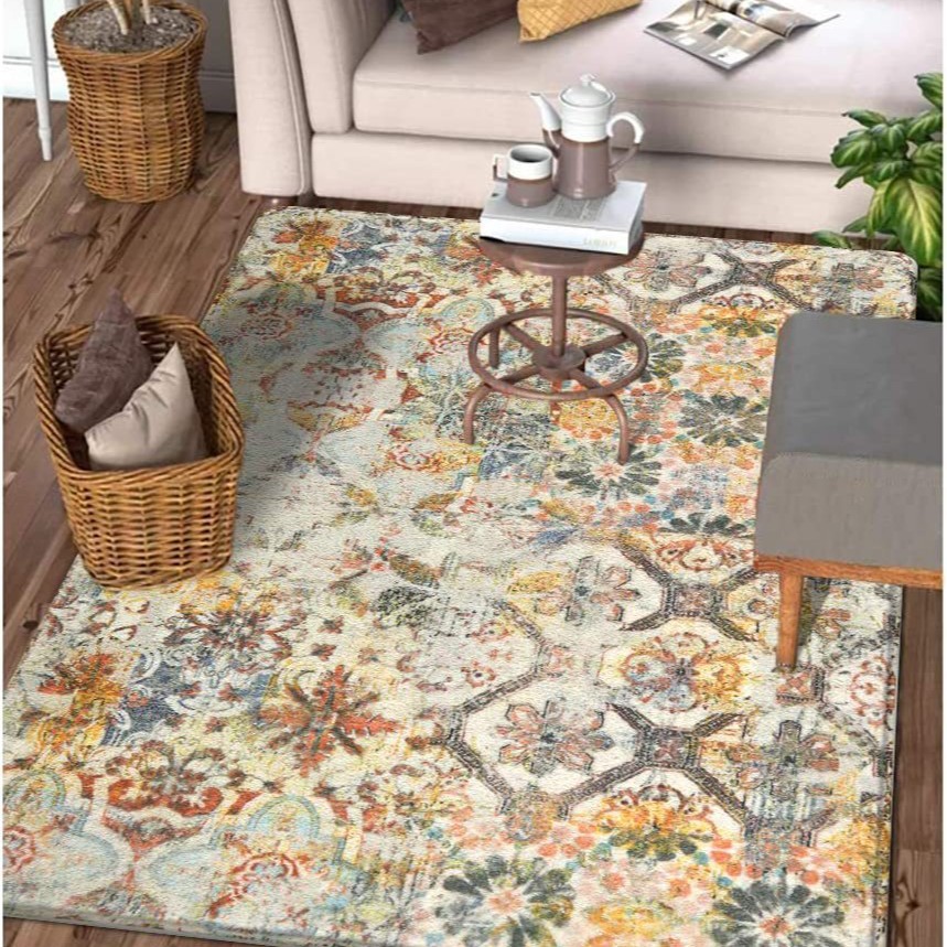 bohemian Vintage Traditional Rug Decorative Carpet Rug Carpet Living Room Bedroom Decoration