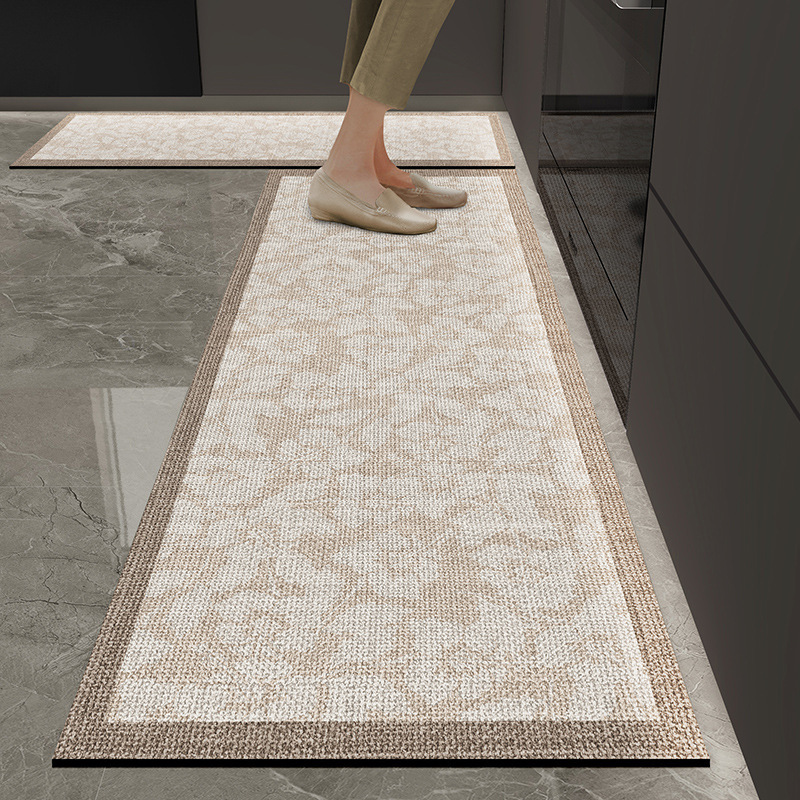 High-End Kitchen Special Mat Household Long Strip Carpet Oil Absorption Water Absorption Dirt Resistant Non-Slip Anti-Fall Entrance Door Mat