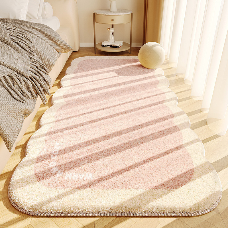 Cream Style Ins Cashmere-like Carpet Plush Skin-Friendly Bedroom Bedside Blanket Foot Mat Cool Living Room Carpet