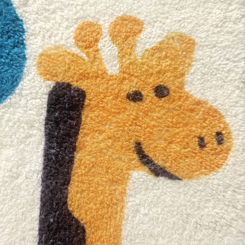 Imitation Cashmere Carpet for Living Room, Water Absorbent, Soft Sofa, Coffee Table Rug, Cartoon Cute, Stain Resistant, Large Area Bedroom Bedside Rug