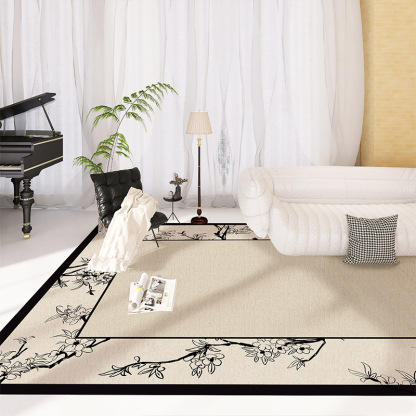 Living Room Carpet Erasable Washable American Retro Sofa Table Carpet French Bedroom Waterproof Easy to Care Skid Resistance Blanket
