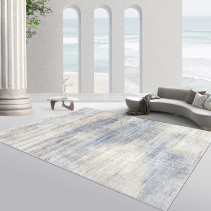 Minimalist Nordic Living Room Carpet Bedroom Waterproof Stain-resistant Coffee Table Rug Light Luxury Home Abstract Loop Pile Non-slip Rug
