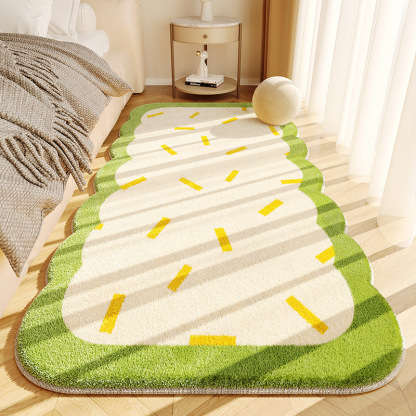 Cream Style Ins Cashmere-like Carpet Plush Skin-Friendly Bedroom Bedside Blanket Foot Mat Cool Living Room Carpet