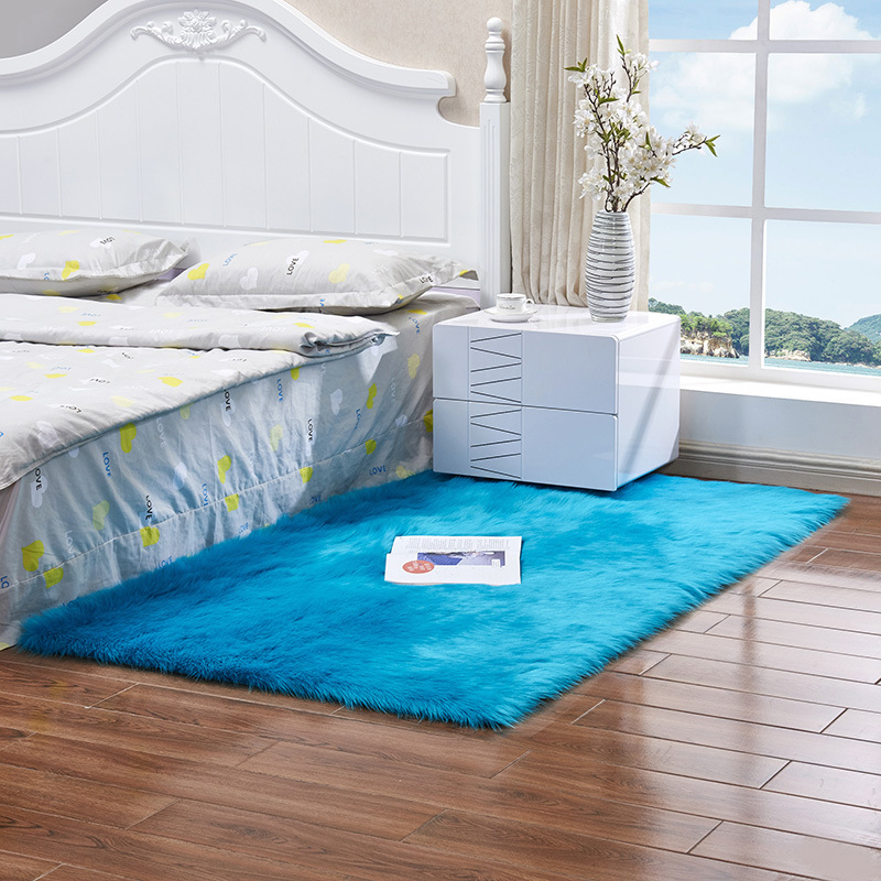Hot Selling Carpet for Bedroom and Living Room, Bedside Rug, Home Use Faux Fur Plush Carpet, Stain Resistant and Easy to Clean