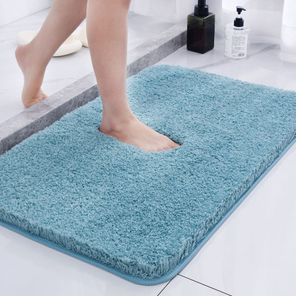 Plush Absorbent Bath Mat Non-Slip Thickened Home Kitchen Bathroom Toilet Doorway Carpet