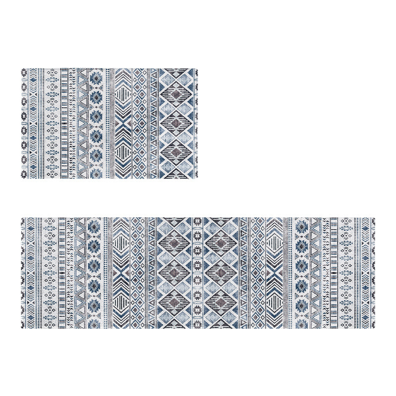 Persian Carpet American Retro Washable Foldable Stain-resistant Easy-to-clean Living Room Kitchen Hallway Rug