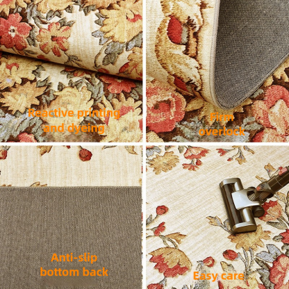 Fashion Pastoral Style Classic American Light Luxury Carpet Living Room Coffee Table Rug Bedroom Sofa Bed End Clothing Store Showroom