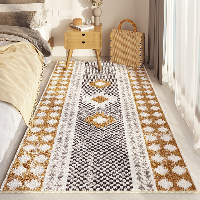 Bohemian Bedside Rug Bedroom Front Foot Mat Turkish Master Bedroom Bay Window Mat Room Low-Maintenance Floor Mat