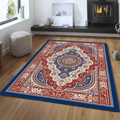 Loop Pile Turkish Vintage Carpet European Style Living Room Persian Carpet Bedroom Sofa Coffee Table Bedside Ethnic Style Rug