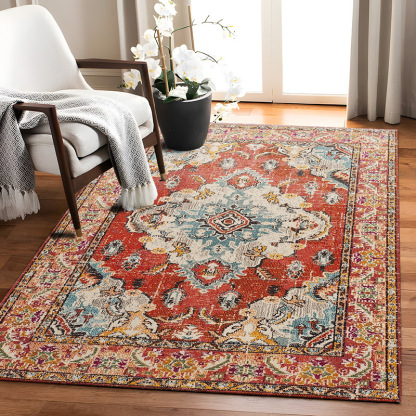 Foldable Washable Living Room Carpet TEMU Cross-border Amazon Manufacturer Wholesale Vintage American Style Non-slip Floor Mat