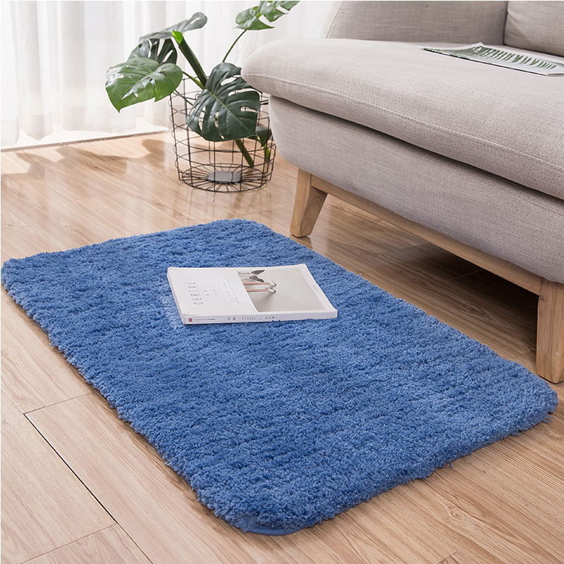Plush Absorbent Bath Mat Non-Slip Thickened Home Kitchen Bathroom Toilet Doorway Carpet