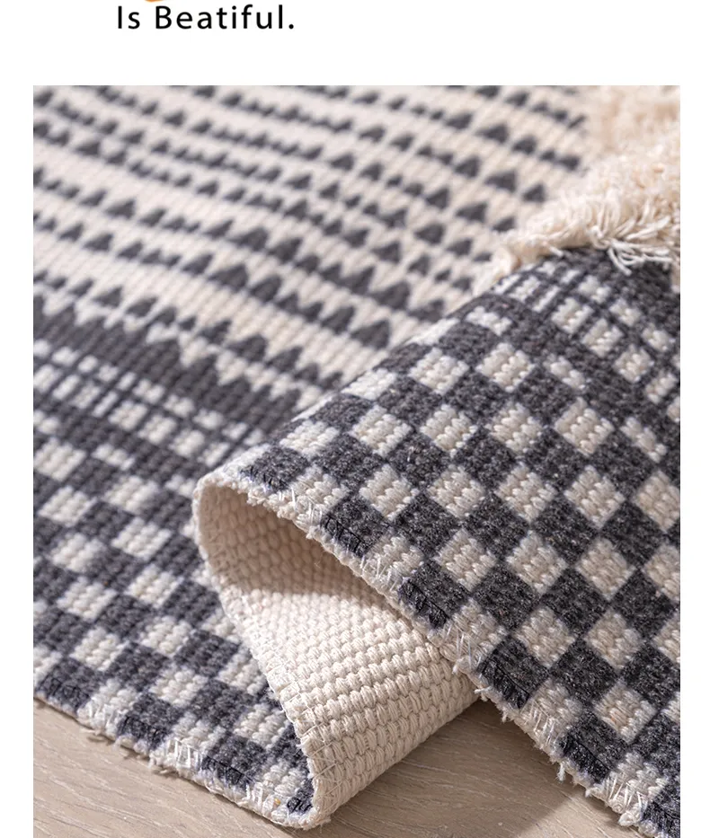 RugavaMoroccan Nordic Carpet Feel Home Living Room Sofa Rug Personality Modern Simple Homestay Tatami Mat