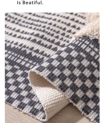 RugavaMoroccan Nordic Carpet Feel Home Living Room Sofa Rug Personality Modern Simple Homestay Tatami Mat
