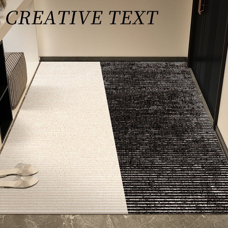 Luxury Belgian Velvet Doormat for Entryway, High-End Feel, Non-Slip Entrance Carpet, Dust Removal Mat for Hallway