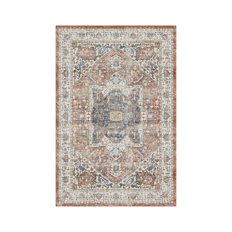 American Ethnic Style Living Room Carpet Sofa Coffee Table Rug Simple Retro Persian Washable Wipeable Bedroom Bedside Preferred