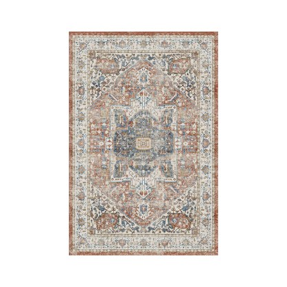 American Ethnic Style Living Room Carpet Sofa Coffee Table Rug Simple Retro Persian Washable Wipeable Bedroom Bedside Preferred