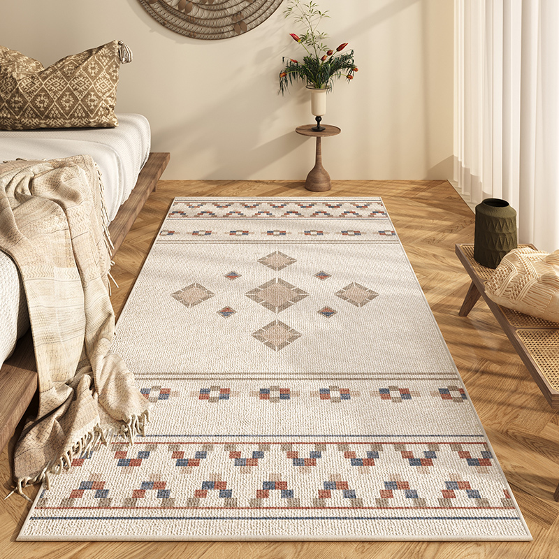 Bohemian Bedside Rug Bedroom Front Foot Mat Turkish Master Bedroom Bay Window Mat Room Low-Maintenance Floor Mat