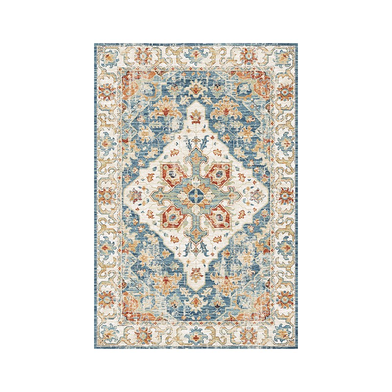 American Ethnic Style Living Room Carpet Sofa Coffee Table Rug Simple Retro Persian Washable Wipeable Bedroom Bedside Preferred