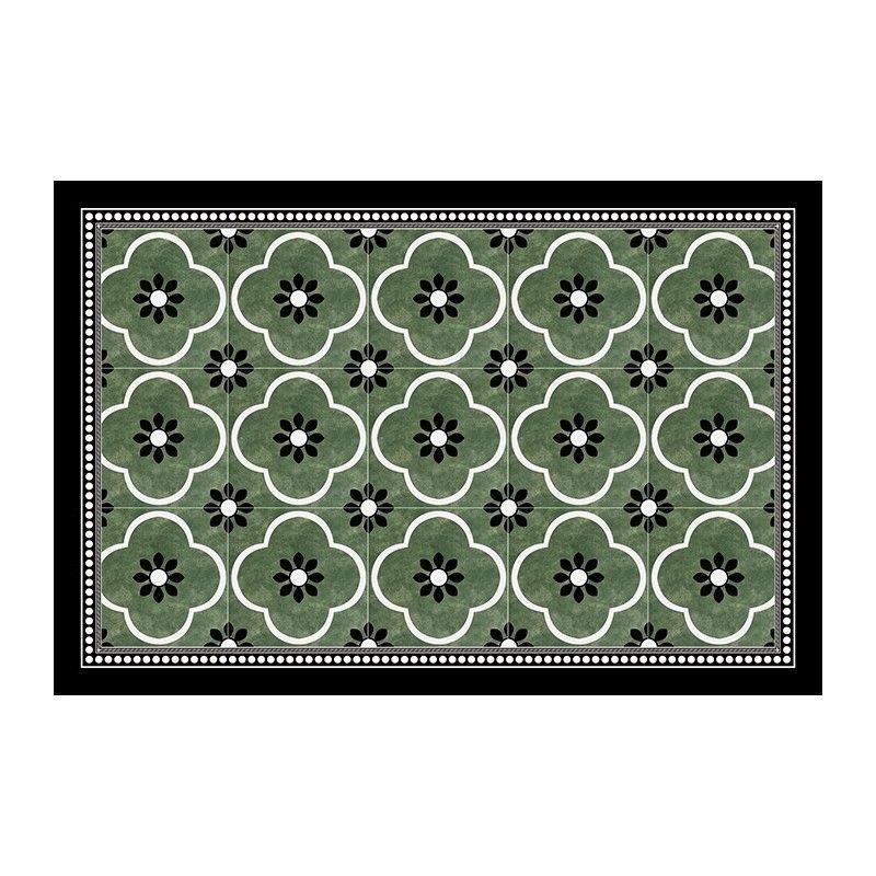 French Retro Leather Doormat Entrance Waterproof Oil-proof Non-slip Mat Outdoor Entryway Cuttable Washable Wipeable Floor Mat