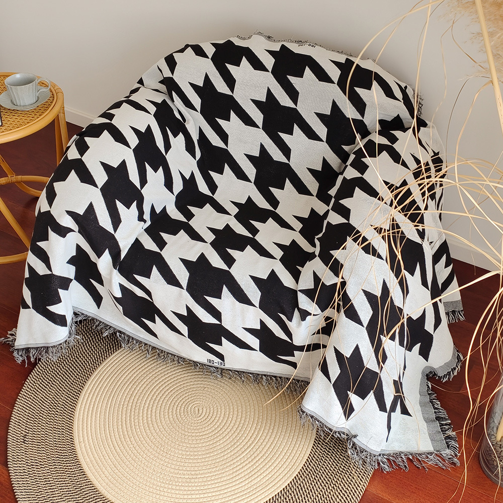 Rugava Sofa Throw Blanket Country Retro Pastoral Style Sofa Cover Chair Cover One-Piece Sofa Cushion