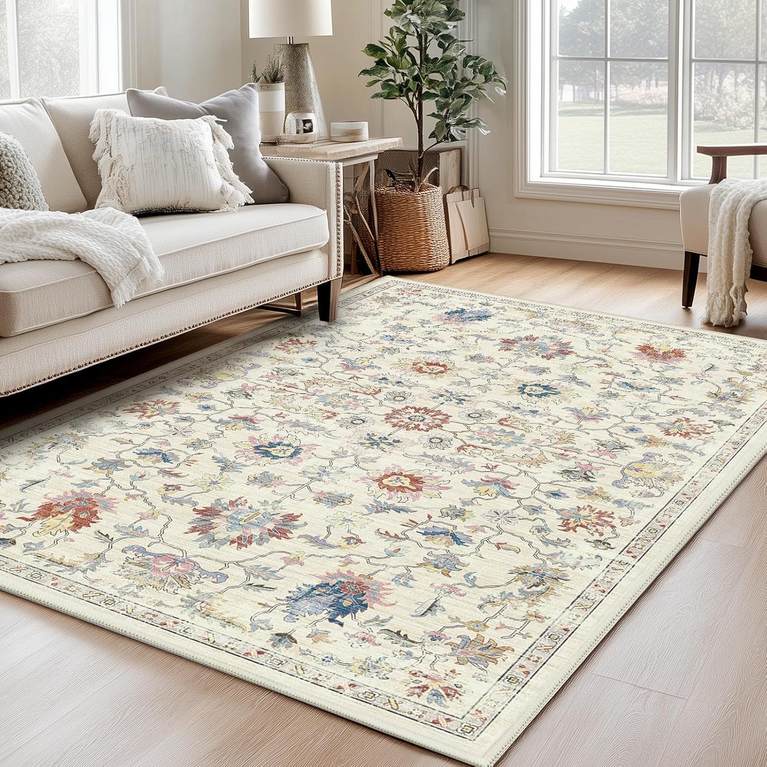 Light Luxury American Style Carpet for Home Living Room Decoration Bohemian Style Coffee Table Mat Bedroom Easy-to-Clean Bedside Rug In Stock