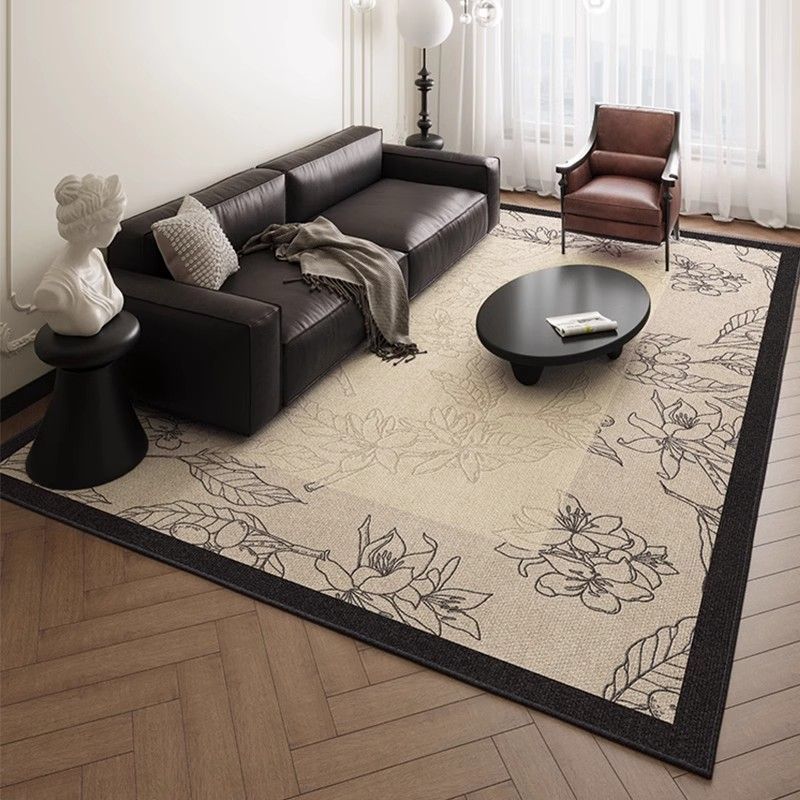 2025 New French Style Living Room Carpet Light Luxury Retro High-end Feel Home Vintage Style Bedroom Rug