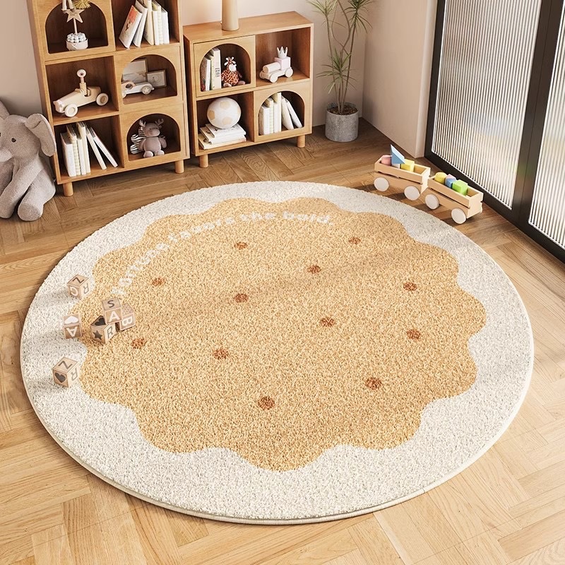 Round Cashmere Carpet Living Room Bedroom Bedside Blanket