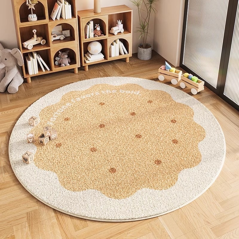Round Cashmere Carpet Living Room Bedroom Bedside Blanket