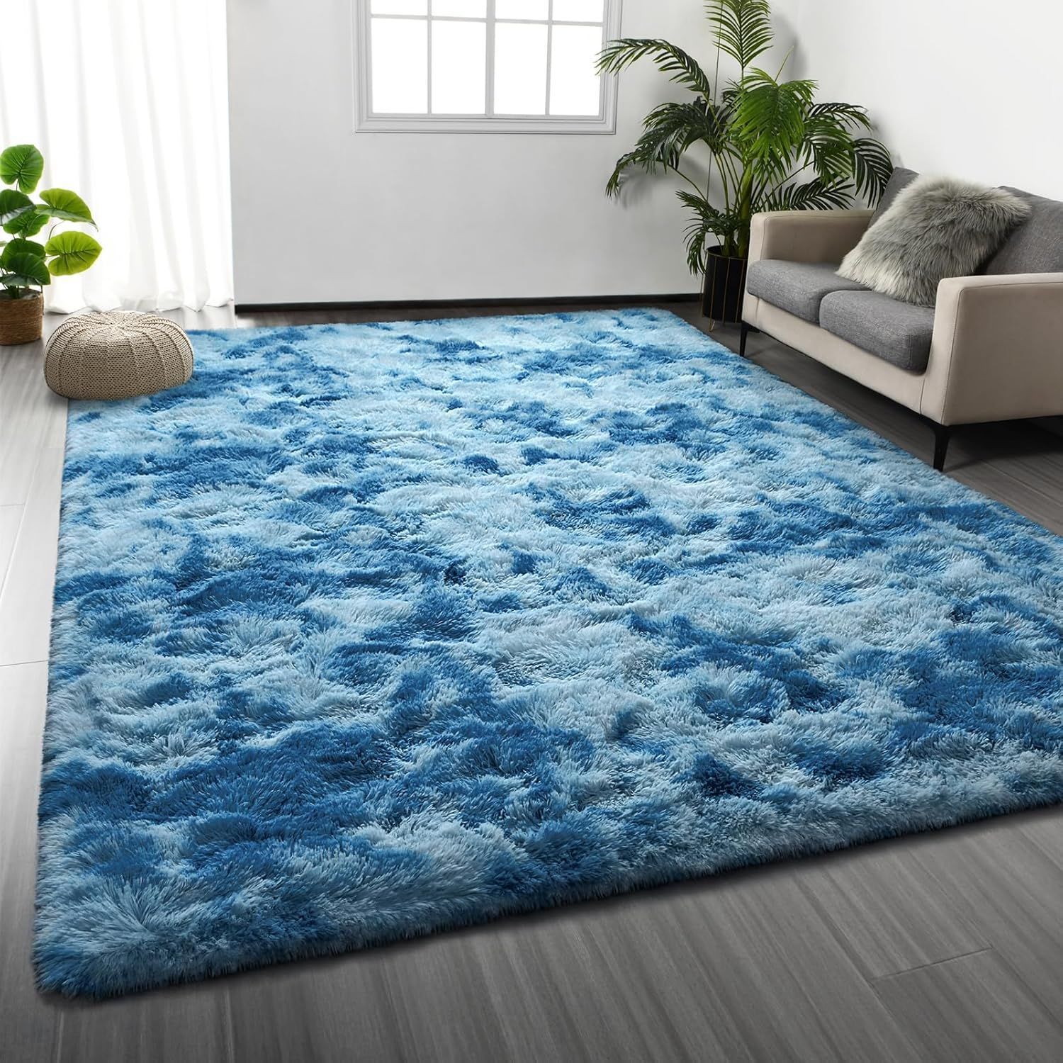 Plush Living Room Carpet Bedroom Bedside Rug Coffee Table Rug Room Under Bed Fleece Floor Mat