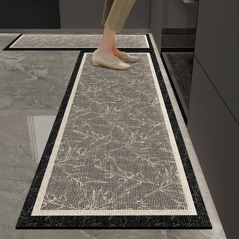 High-End Kitchen Special Mat Household Long Strip Carpet Oil Absorption Water Absorption Dirt Resistant Non-Slip Anti-Fall Entrance Door Mat