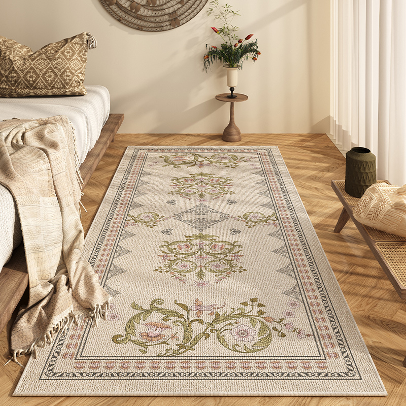 Bohemian Ethnic Style Bedroom Bedside Blanket Long Light Luxury High-Grade Carpet Master Bedroom Room Moroccan Floor Mat