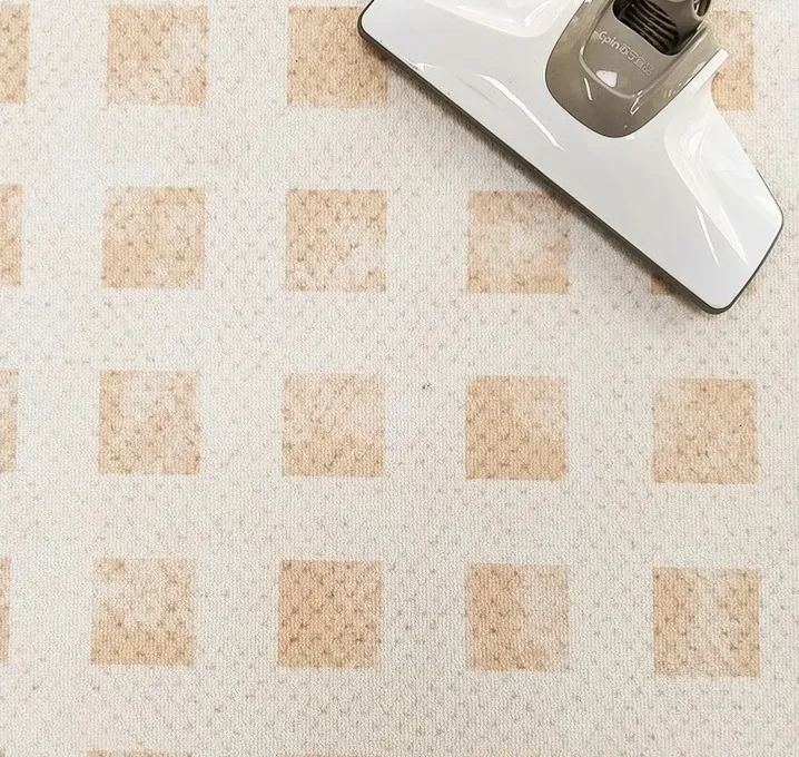 Living Room Carpet Loop Pile Simple Cream Style Home Waterproof Anti-Stain Coffee Table Rug Easy Care Bedroom Study Non-Slip Rug
