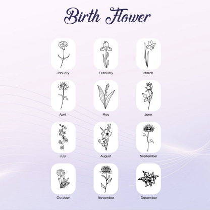 Personalized Foldable Mirror with Hair Brushes Mini Birth Flower Cushion Mirror Comb Gift for Her