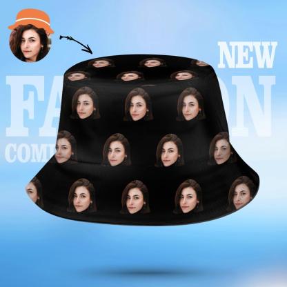 Custom Face Bucket Hats Unisex Beach Sun Cap