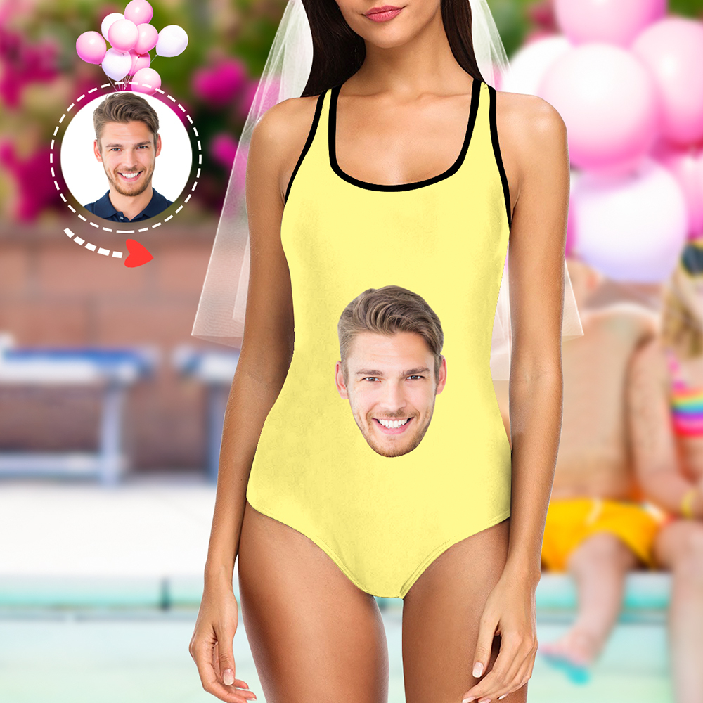 Custom Face Swimsuit Ladies One Piece Swimwear