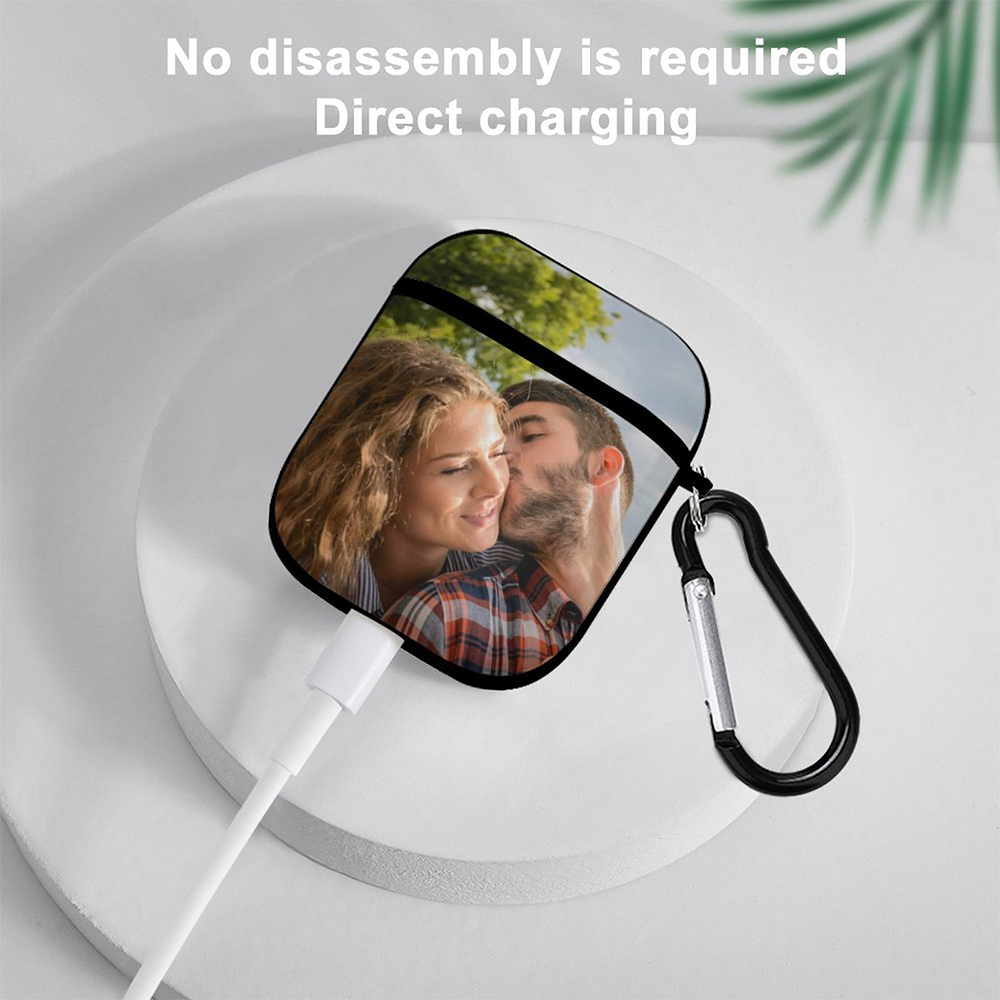 Fully Customized Airpods Case for Airpods 1/2 with Keychain