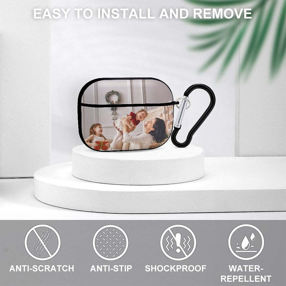 Custom Photo AirPods Pro Case Earbuds Case with Keychain