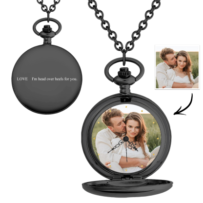 Personalized Engraved Photo Pocket Watch – Custom Gift for Every Occasion