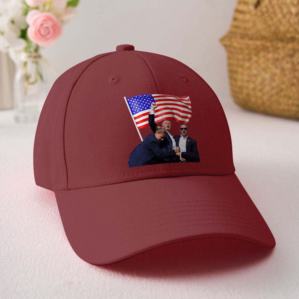 Fight! 2024 Assassination Hat Trump 2025 Shot Hat for Donald Trump Supporter