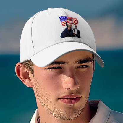 Fight! 2024 Assassination Hat Trump 2025 Shot Hat for Donald Trump Supporter
