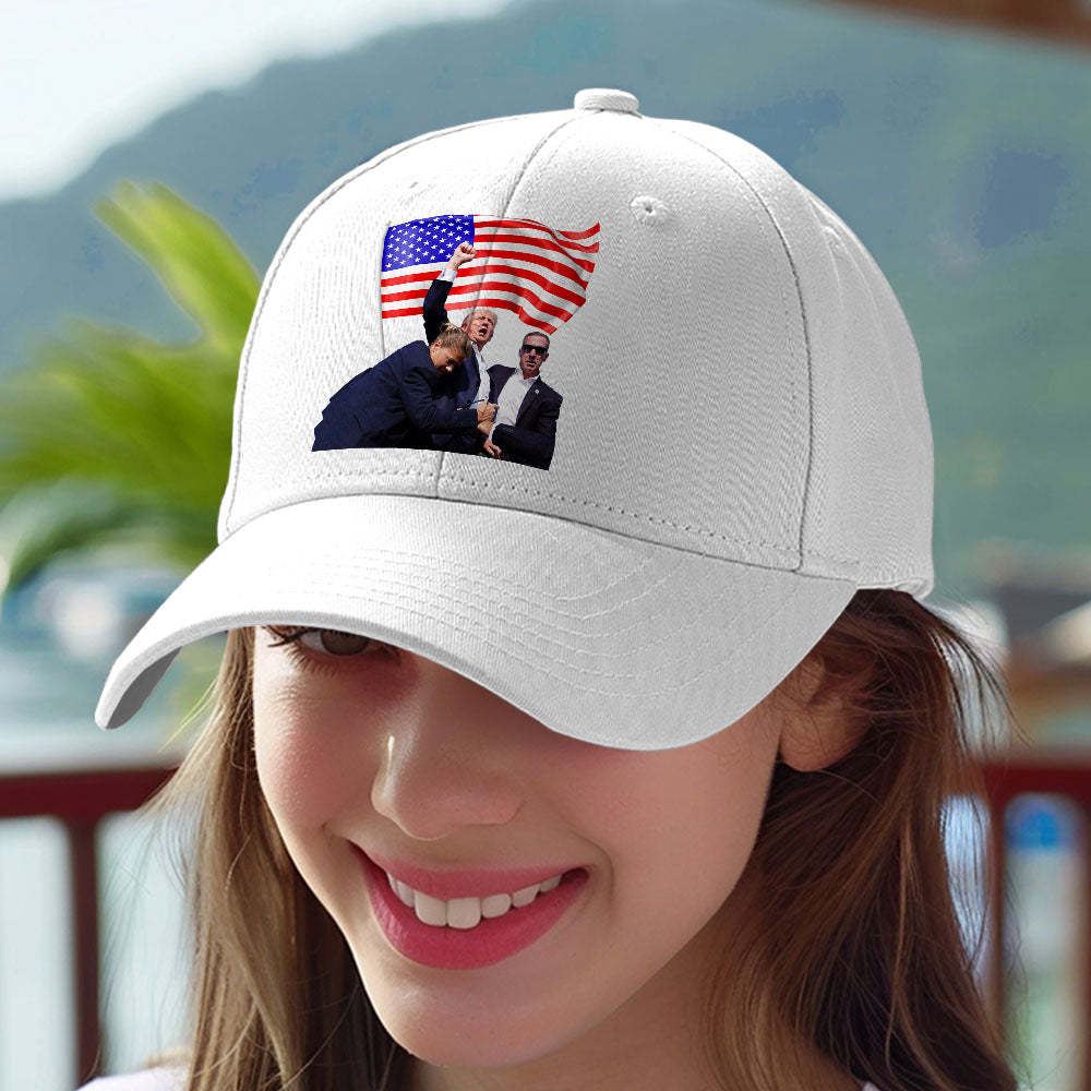 Fight! 2024 Assassination Hat Trump 2025 Shot Hat for Donald Trump Supporter