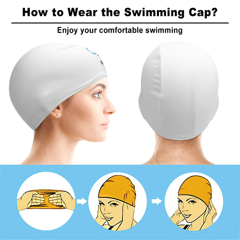 Custom Logo Swimming Cap Personalized Swim Caps Swimming Hats for Men Women