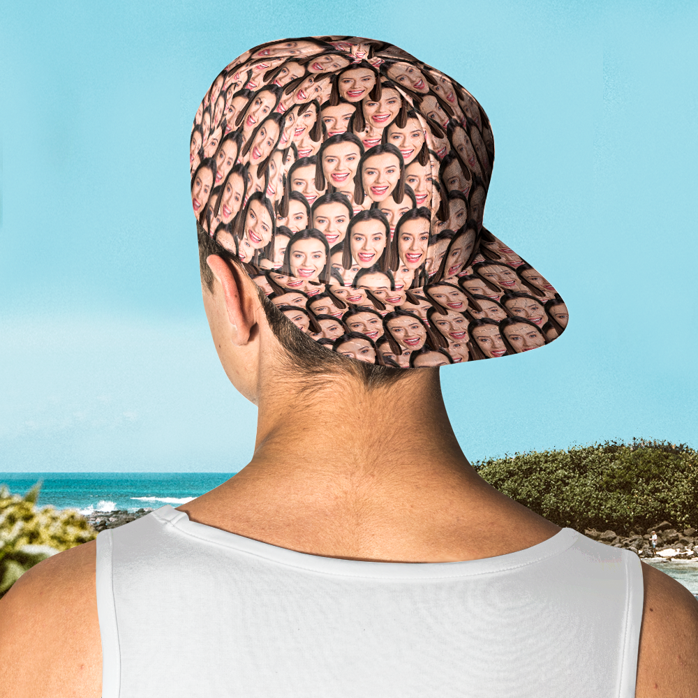 Custom Face Hawaiian Style Baseball Cap Gifts for Him