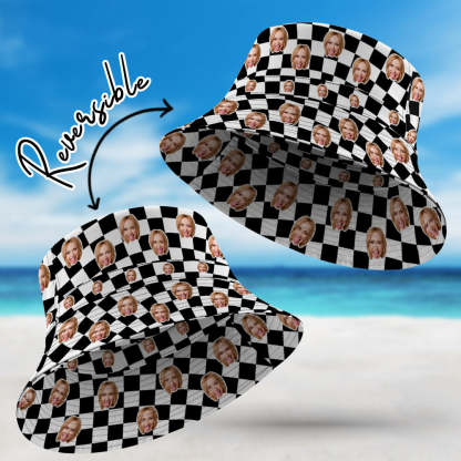 Custom Bucket Hat Double-Side-Wear Reversible Fashion Outdoors Sun Cap