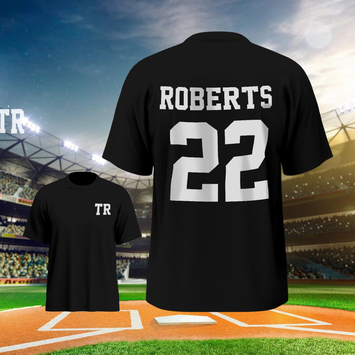 Personalized Football Name & Number Sports T-Shirt Back to School Gifts