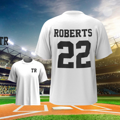 Personalized Football Name & Number Sports T-Shirt Back to School Gifts