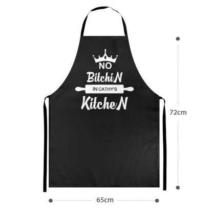 Custom Name Apron Personalized Aprons Kitchen Gift for Her-No Bitchin in My Kitchen