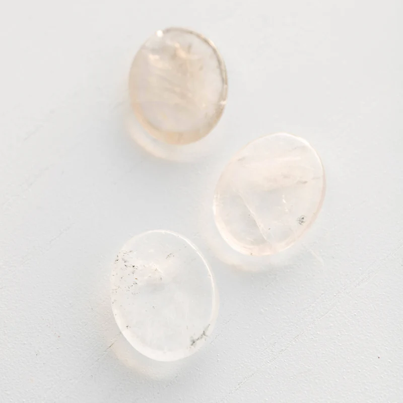 Clear Quartz Worry Stone – Crystal for Clarity, Calm & Healing