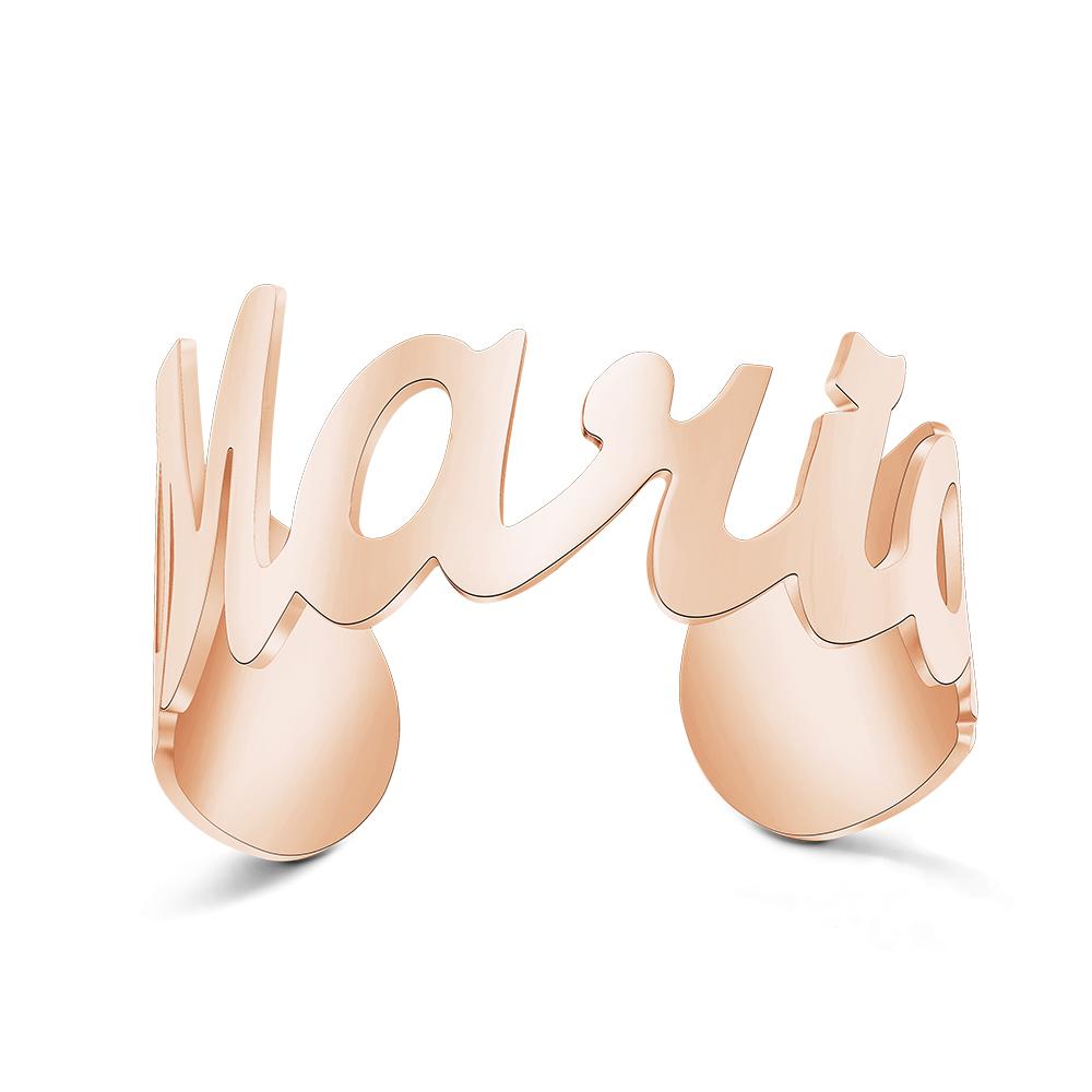 Custom Name Wide Open Bracelet Personalized Unique Bracelet For Women